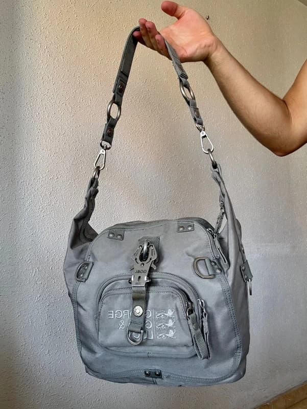 [DE] Vintage Y2K George Gina & Lucy Grey Handbag / Shoulder Bag