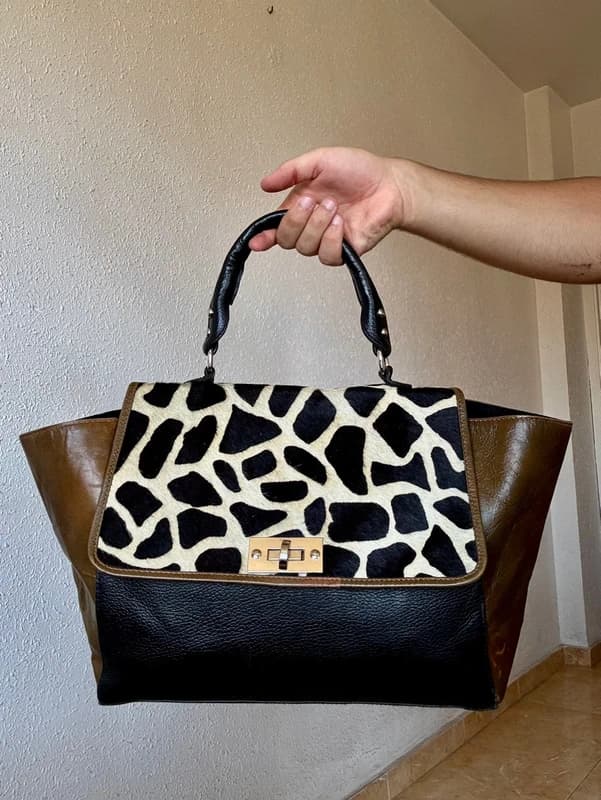 Vintage Y2K Genuine Leather Handbag