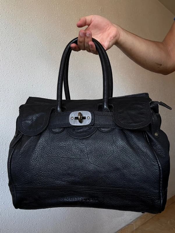 Vintage Y2K Liebeskind Genuine Leather Large Handbag